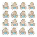16 Pieces DY Cartoon Wooden Pieces Scrapbooking Baby Shower Decor Style 5