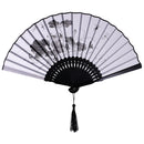 Fashionable Bamboo Foldable Chinese Handheld Fan Women Girls Prom Wedding Party Decor Accessory