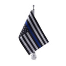 Adjustable 10 x 7 Inch Blue American Flag + Flagpole Mount Luggage Rack/Fender? UV Fade Resistant