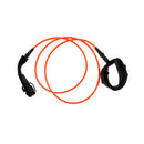 5ft Orange Straight TPU Surfboard Leash Surf Board Leg Rope - 7mm Thickness
