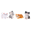 4Pcs Decorative Resin Cat Models Figure Sculpture for Home Garden Ornaments