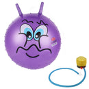 18inch / 45 cm Inflatable Space Hopper Ball Hopping Bouncy Ball Bouncer Hoppity Hop Sit and Bounce Jumping Ball Children's Outdoor Walking Toys Purple
