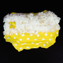 Lovely Baby Girl Ruffle Bloomers Pants Diaper Cover 0-2 years S Yellow With Dots