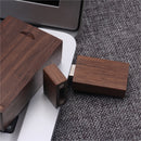 32GB Wooden Square USB2.0 Memory Stick Flash Drive U Disk w/Wooden Box for Laptop