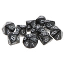 Pack of 10pcs Pearl Black D10 Ten Sided Game Dice D&D TRPG Games Party Supplies Toys