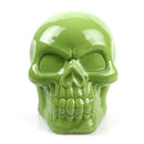 Gothic Ceramic Skull Money Saving Box Money Collectable Piggy Bank -Green