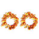 Artificial Stimulation Azalea Garlands Home Venue Wedding Shop Garden Restaurant Office Decor PACK OF 2PCS Red + Yellow