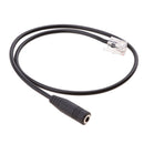 3.5mm Female to RJ9 Male Plug Headset Jack Phone Audio Adapter Cable