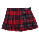 School Style 1/6 BJD Pleated Skirt JK Uniform Clothes for MSD DOD DOC DZ Doll Party/Casual Dress Up Wine Red Plaid