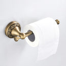 Antique Brass Wall Mounted Bathroom Toilet Paper Holder Rack Tissue Rack for Home Hotel