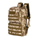 Magicdeal Multipurpose Outdoor Travel Hiking Camping Paracord Zipper Adjustable Strap Computer Backpack Bag 35L Desert Digital