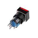 5 Pin 24V 19*19mm LED Light Mini Reset Switch for Contactor Red