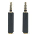 2pcs Universal 3.5MM OMTP to CTIA Earphone Adapter Splitter Plug Converter