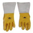 1 Pair Of Soft Artificial Cowhide Welding Protective Gloves Fireproof Worker