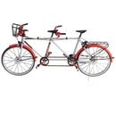1:10 Alloy Tandem Bike Diecase Model Figure Showcase Display Collection Toy Desktop Ornament Red