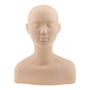 Cosmetology Mannequin Bust Face Shoulder Massage Eye Lip Face Painting Makeup Training Practice