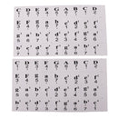 Beginner Learning Tool 54/61 Keys Piano Stave Practice Keyboard Sticker