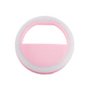 Luxury LED Light Up Selfie Luminous Phone Ring for Samsung Galaxy S7 S6 Pink