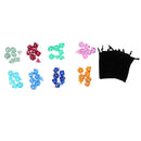 8 Pack Polyhedral Dice Set D4 D6 D8 D10 D12 D20 for DND Game with Black Bags