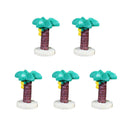 5 Piece Micro Landscape Mini Resin Bonsai DIY Flower Pot Decor Coconut Trees