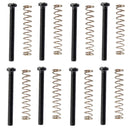 Metal 8 Pieces Black Humbucker Pickup Frame Ring Mounting Screws 3mm Set for Electric Guitar Accessory