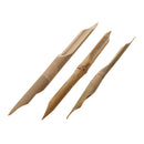 3pcs Set Bamboo Sculpture Making Kit Tools Clay Pottery Tools for Artworks