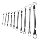 10 PCS Double End Ring Spanners Offset Ring Spanners Wrench Tool Set Metric