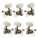 6 Pieces Open Gear Guitar Tuning Pegs Tuners for Acoustic Classical Guitar