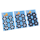108 Pieces 8/10/12mm Metal Sew on Snap Fasteners Press Stud Popper Buttons Black
