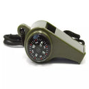 3 In 1 Camping Hiking Emergency Survival Gear Whistle Compass Thermometer