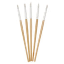 5 Pieces Professional Wood Silicone Head Carving Pen Pencil Tool Set Gel Nail Art Brushes