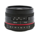 Fully Multi-coated Fixed Lens Manual Focus for Panasonic Olympus Camera 50mm F1.8 Clear Blur Background Effect