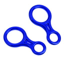 2 Pieces Figure 8 Descender Rappel Gear Downhill Ring For Climbing Belaying