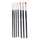 Synthetic Paint Brush Pen Pack of 7 Brushes Set for Model Building or Figure