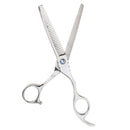 Stainless Steel Professional Barber Salon Hair Cutting Thinning Scissors Shears Hairdressing Tools with Finger Rest Holder 6.5