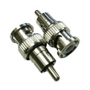5X BNC Male Plug to RCA Male Plug RG59 Coax Cable Video Adapter Connector