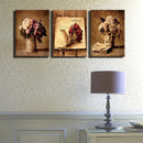 1 Set of 3PCS Table Bouquet Print Canvas Painting for Home Bedroom Cafe Hotel Room Wall Art Wall Decor Paintings 40cm