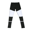 Women Fashionable Elastic High Waist Breathable Soft Black and White Running Yoga Pants Gym Fitness Pants M