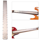 Two Scale Length Notched Straight Edge Fingerboard Ruler Guitar Luthier Tool