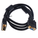 1.5m/5FT VGA Male To Female Video Monitor Cable Gold Plated For Projector