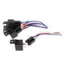 5 Pieces DC12V 40Amp Car SPDT Automotive Relay 4-Pin 4 Wires Harness Socket Kits for Car Boat