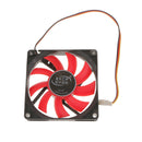 PC CPU Cooling Fan 12V 3 Pin Computer Case Cooler Quiet Molex Connector Red