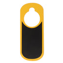 Mini Blank Tear Resistant Two Sided Wooden Door Hanger Sign Warning Tag Yellow Black 22x9cm