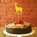 20pcs Glitter Gold Deer Cake Cupcake Topper Food Picks Xmas Birthday Party Supplies