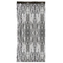 Black Metallic Fringe Door Window Curtain Wedding Party Decoration 2m