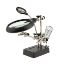 2.5X 7.5X 10X LED Magnifier Desk Lamp for Hobby Crafts Inspection Reading