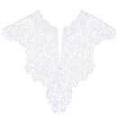 1 Piece White Lace Applique Neck Neckline Collar Venise Lace Trim for DIY Crafts