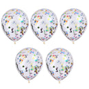 5 PCS 12'' Large Helium Float Balloon Colorful Confetti Balloons Birthday Wedding Party Latex Balloons