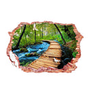 3D Lane In Forest PVC Wall Sticker Removable Decal Home Kids Room Decoration
