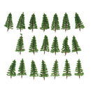 Pack 20pcs Model Deep Green Tree Train Diorama Wargame Layout N 1:150 SCALE